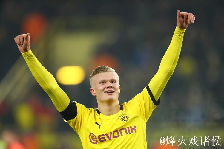 德甲-哈兰德双响+造点创纪录 多特5-0大胜